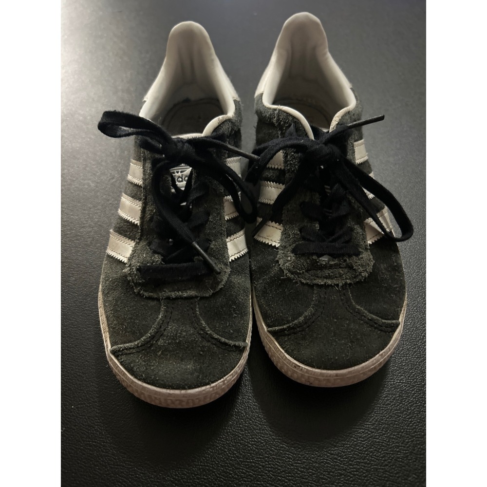 Adidas Gazelle‎ Sneakers Black White Stripe Suede Low Top Casual Shoes - Picture 4 of 6